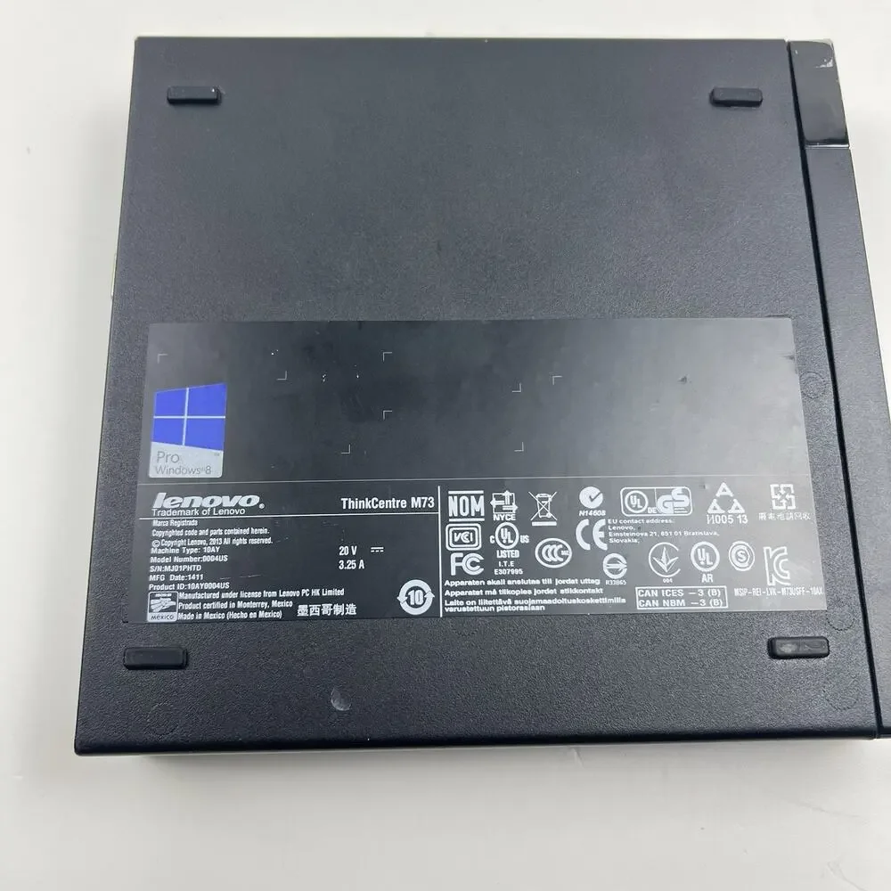 Lenovo ThinkCentre M73 Tiny i3-4150 3.50GHz 8GB RAM 128GB-No Charger | EDK-00033